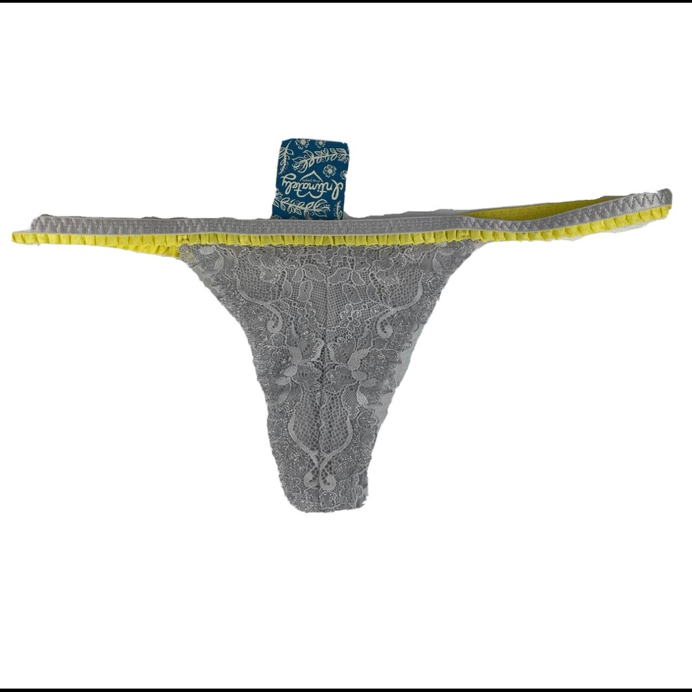 NWT Thong FREE PEOPLE Silver Fox Panties Underwear